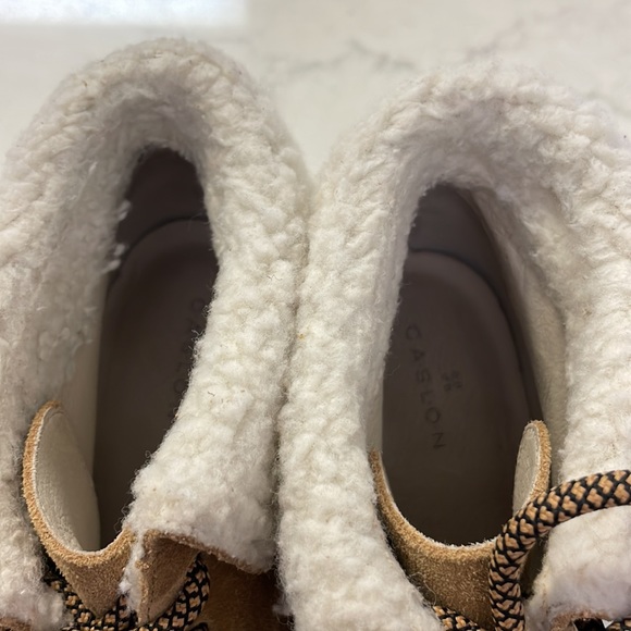 Caslon Henry Leather Wedge Bootie Size 9 - Picture 7 of 8